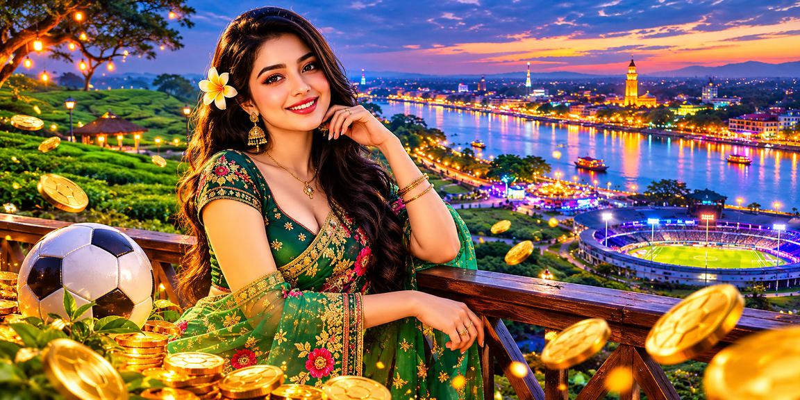 বগুড়ার চা বাগানে ফুটবল বেটিং উপভোগ করছেন একজন তরুণ ব্যবহারকারী