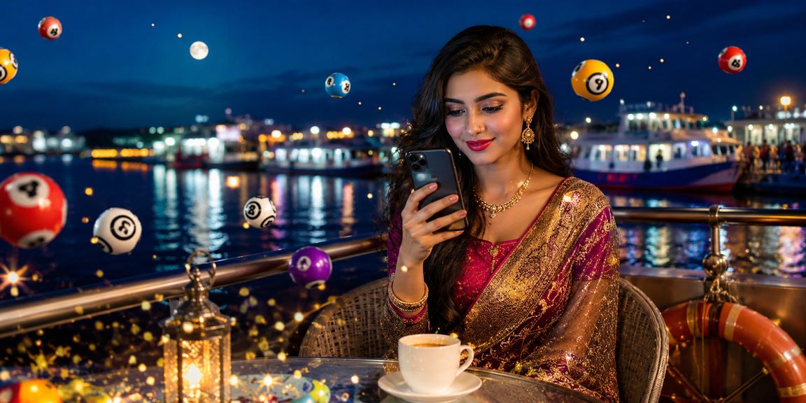 কুমিল্লার একজন ব্যবহারকারী মোবাইলে লটারি খেলছেন