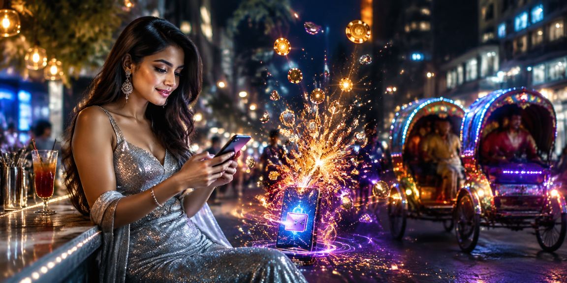 ঢাকার রিকশায় বসে মোবাইল ক্যাসিনো বোনাস উপভোগ করছেন একজন তরুণ